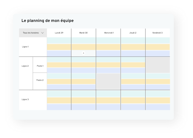 Create your team's schedule in a few minutes