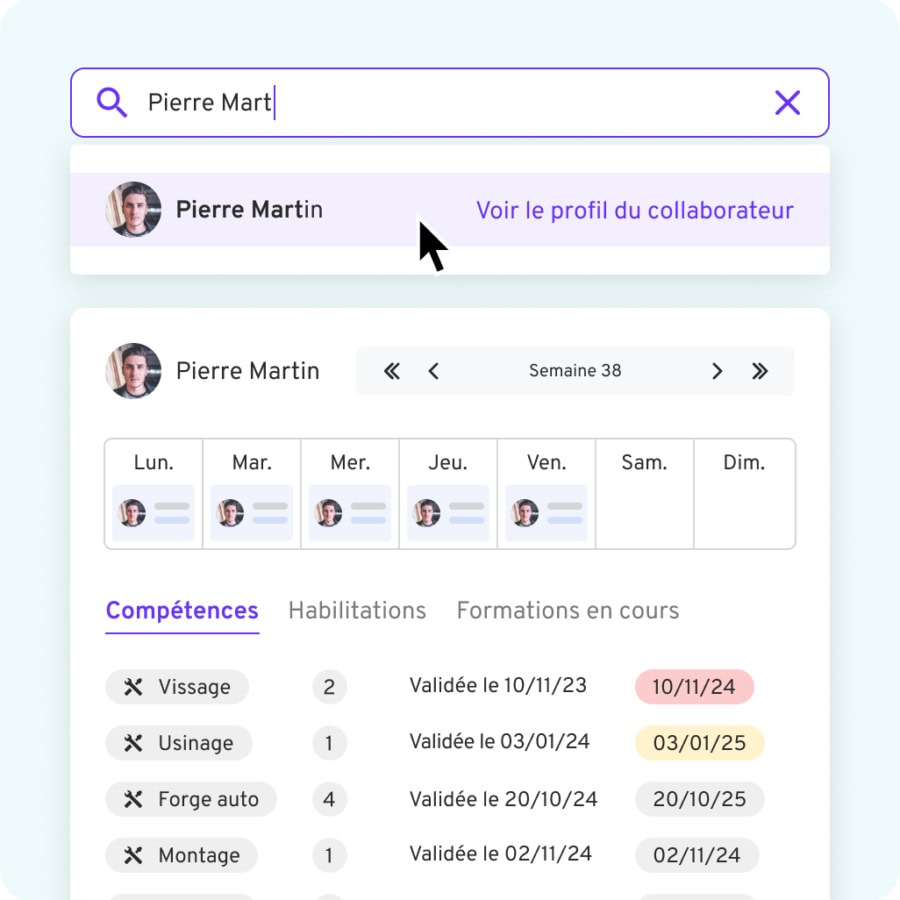 Gestion de compétences terrain