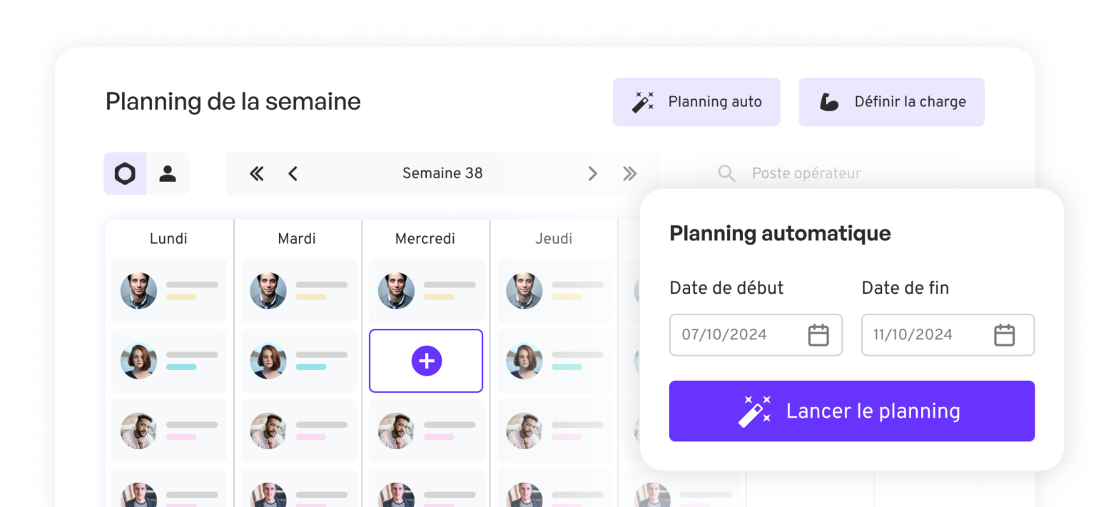 Un planning d’affectation au poste en quelques minutes