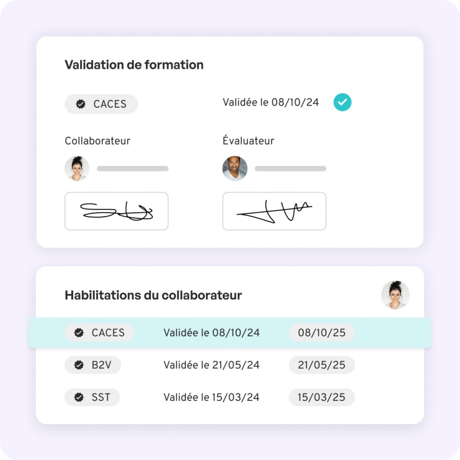 Validierung durch elektronische Signatur