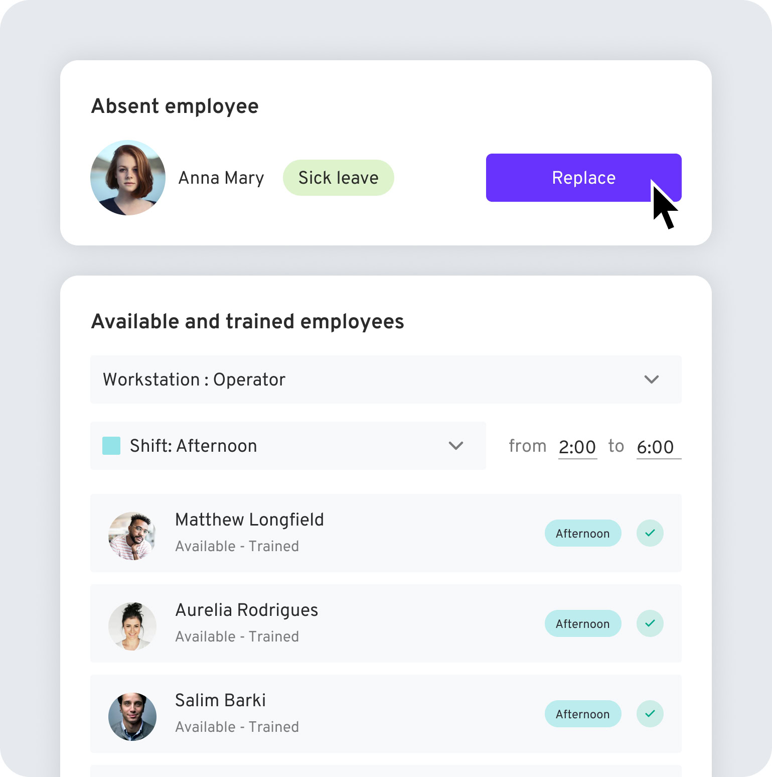 Visibility of assignment between teams